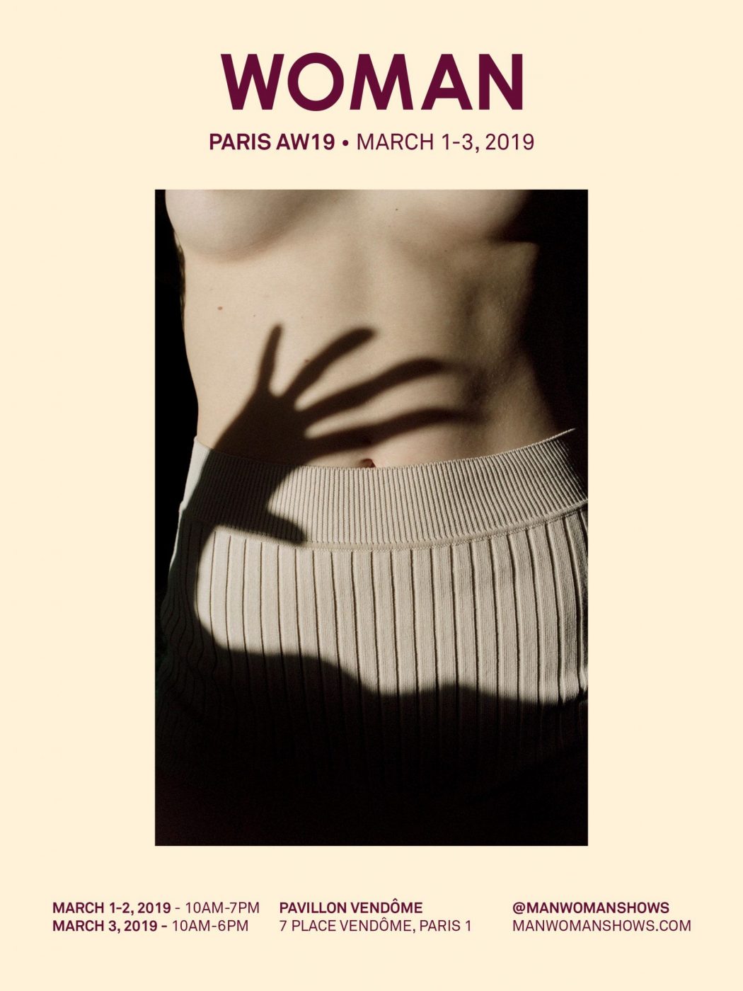 invitation WOMAN PARIS AW19 2